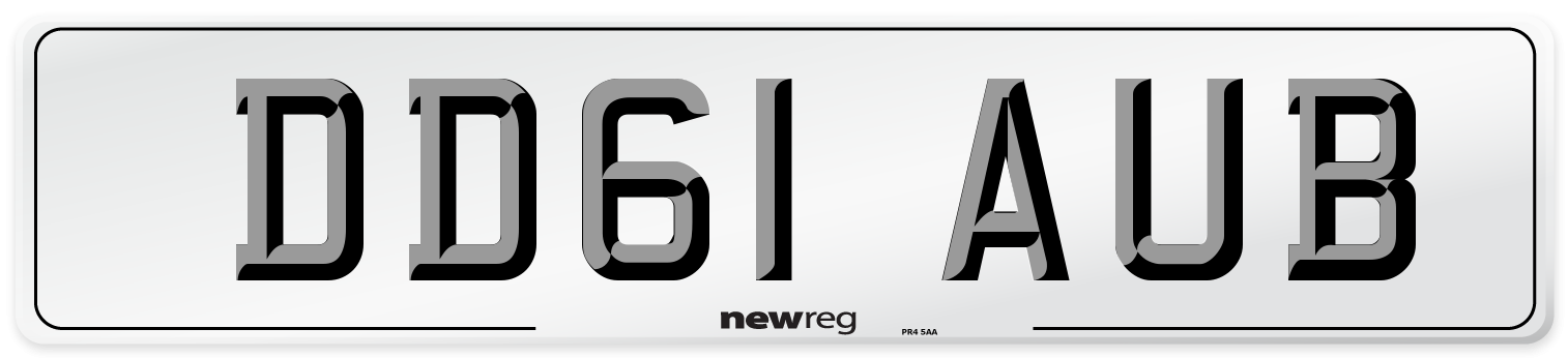 DD61 AUB Number Plate from New Reg